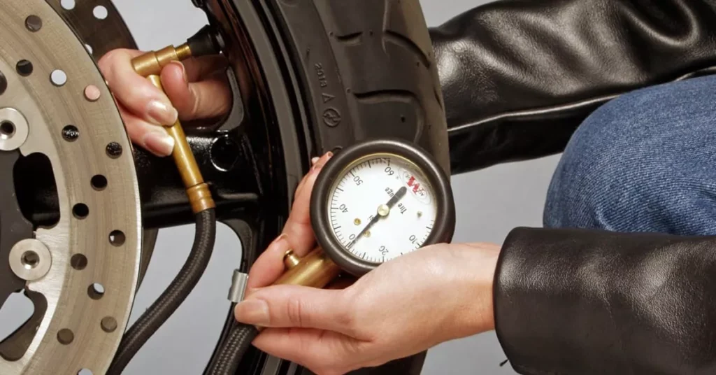 basic motorcycle maintenance, tyre inspection
